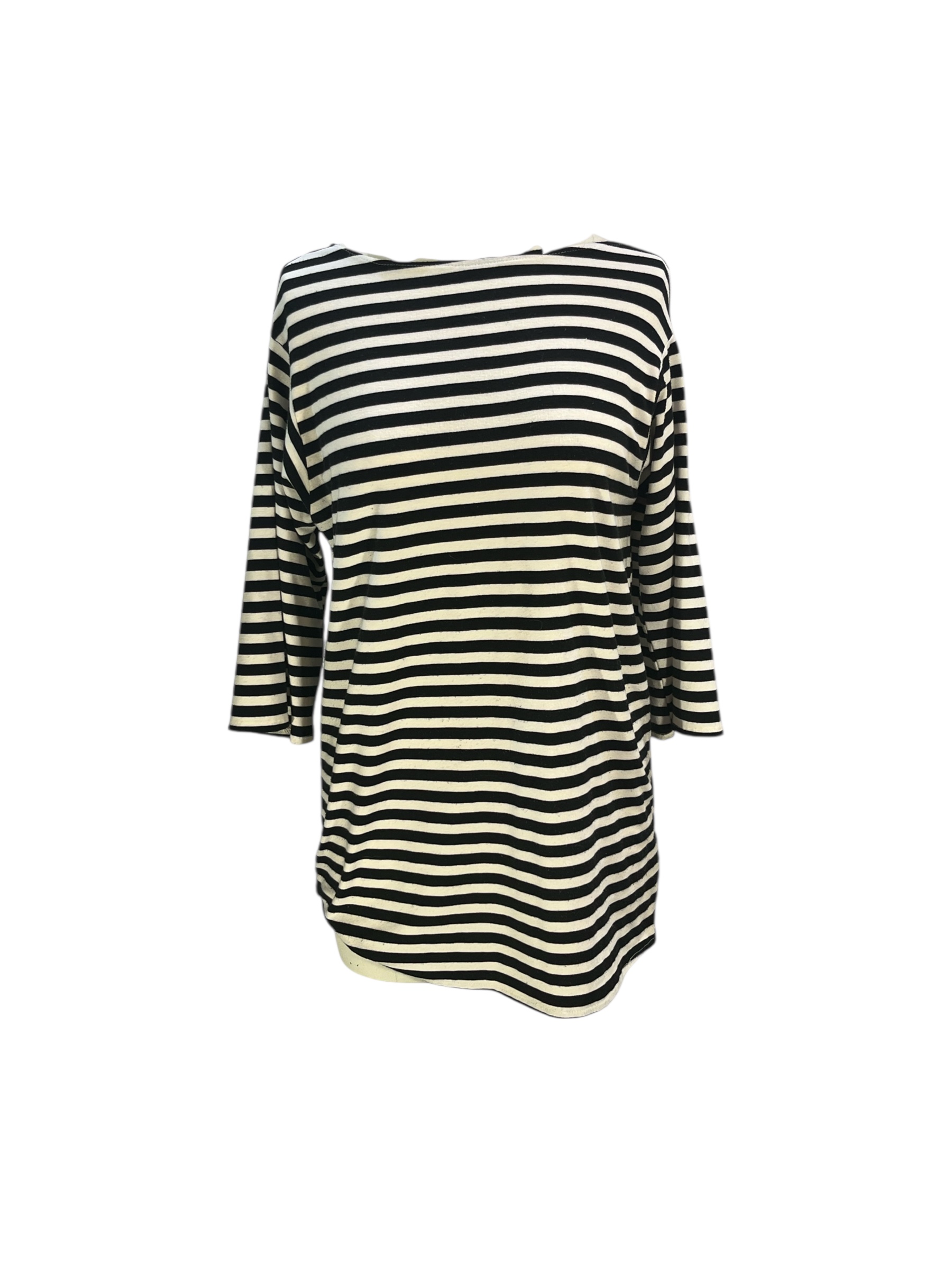 Black & White Striped Pirate Shirt -Rental