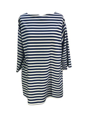 Blue & White Striped Pirate Shirt -Rental