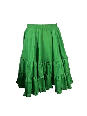 Green Peasant Skirt  -Rental