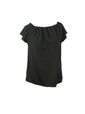 Black Gathered Top -Rental