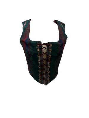 Jewel Tone Lace-up Vest -Rental