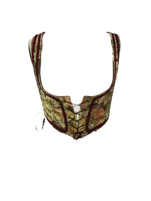 Brocade Vest with Burgundy Trim -Rental