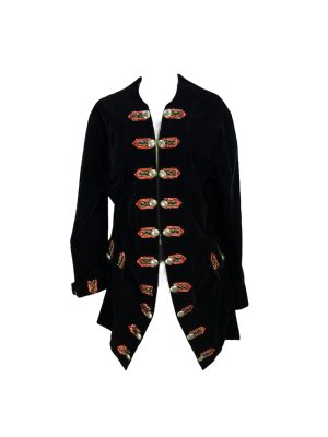 Black Velvet Pirate Jacket -Rental