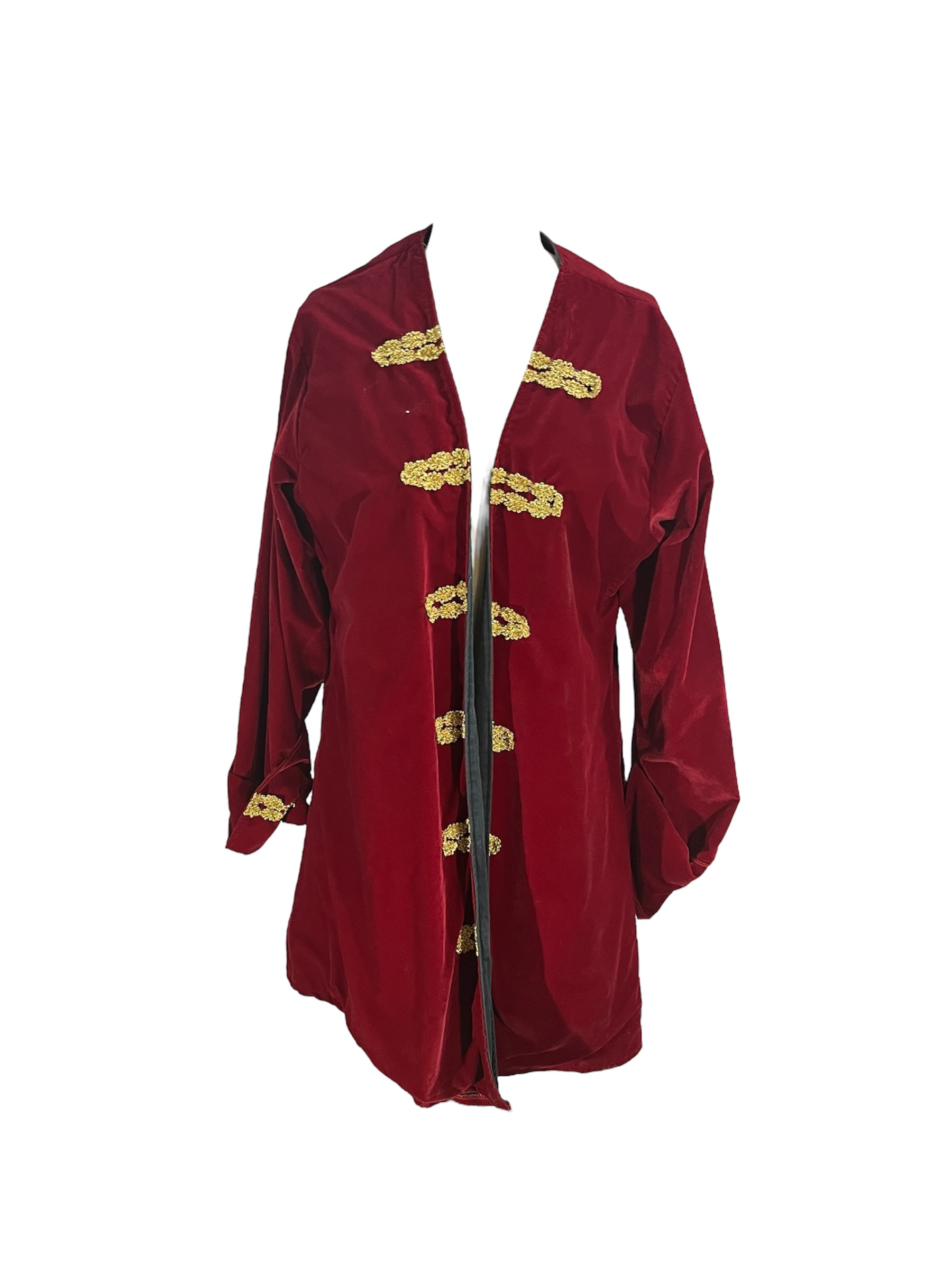 Crimson Velvet Pirate Jacket -Rental