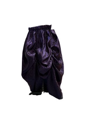Purple Ruched Skirt
