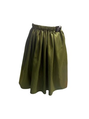 Green Gathered Skirt