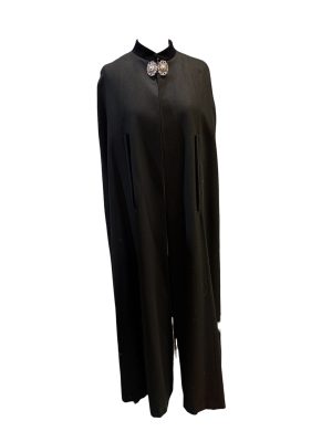 Black Wool Cape -Rental