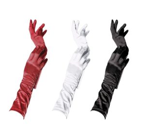 Mid Length Satin Gloves